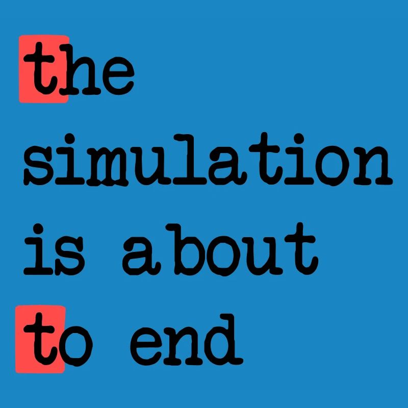 Das Ende der Simulation, Sci-Fi Matrix Humor Shirt