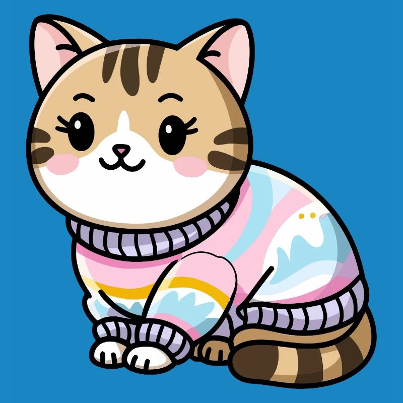Kuscheliger Pullover Katze