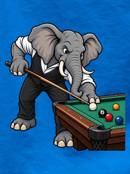 Elefant beim Billard