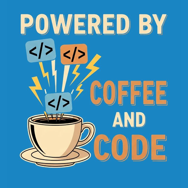 Programmer Coffee Motif Design