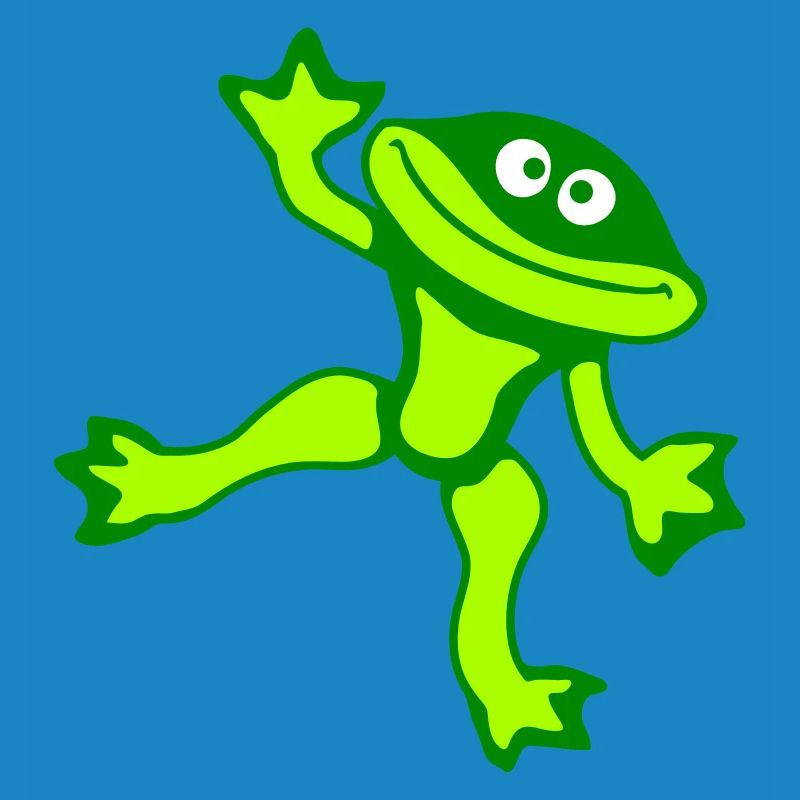Frog Toad Dancing Funny Silly Naughty Waving Comic