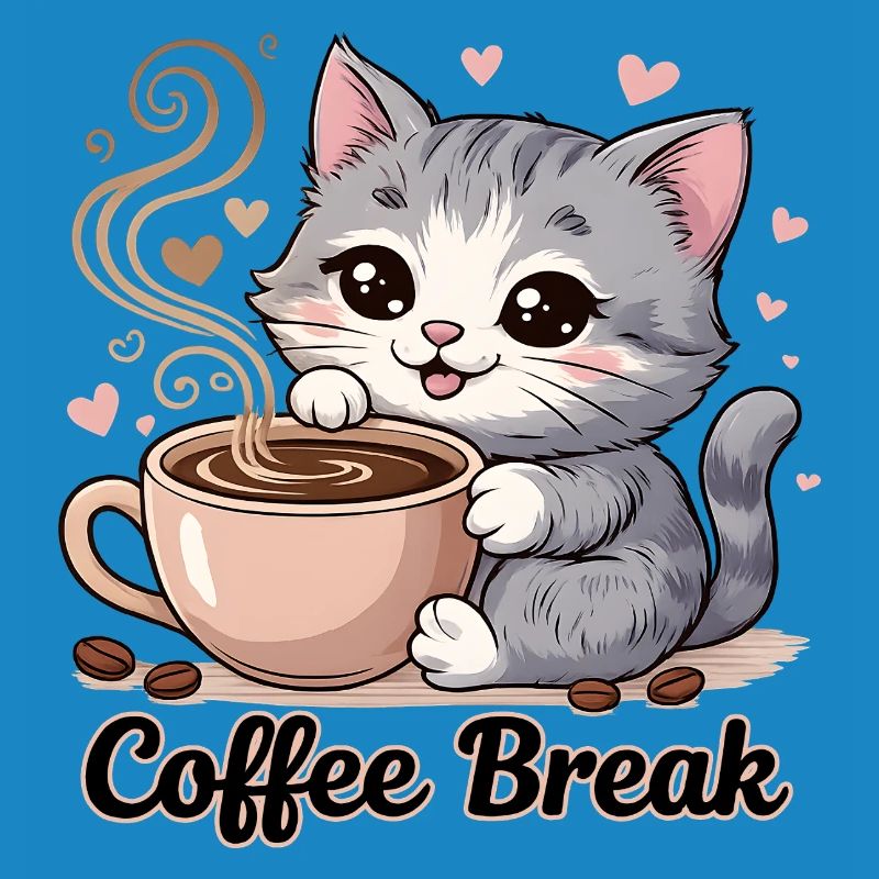 Chat mignon - Pause café