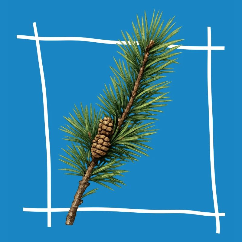 Pine Branch Minimal Frame