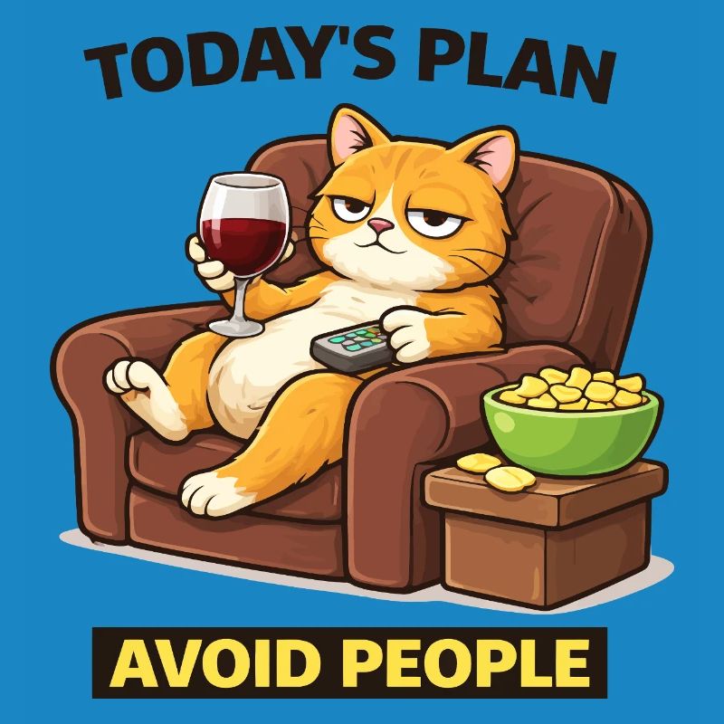 Today's Plan Avoid People Cat