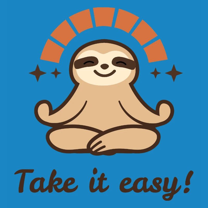 Take it easy – Relaxed Sloth Design