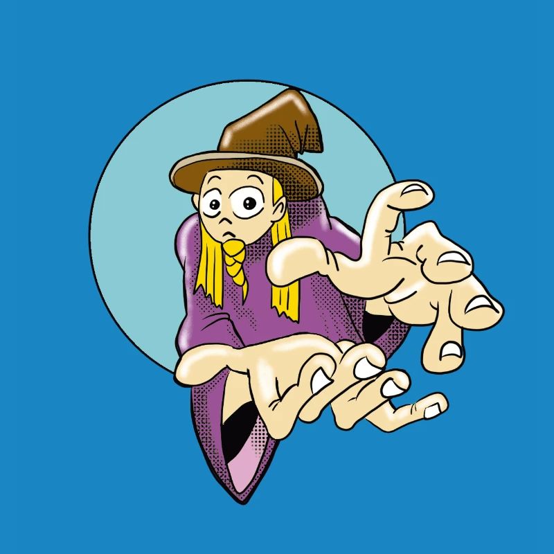Fordernder Zauberer Illustration