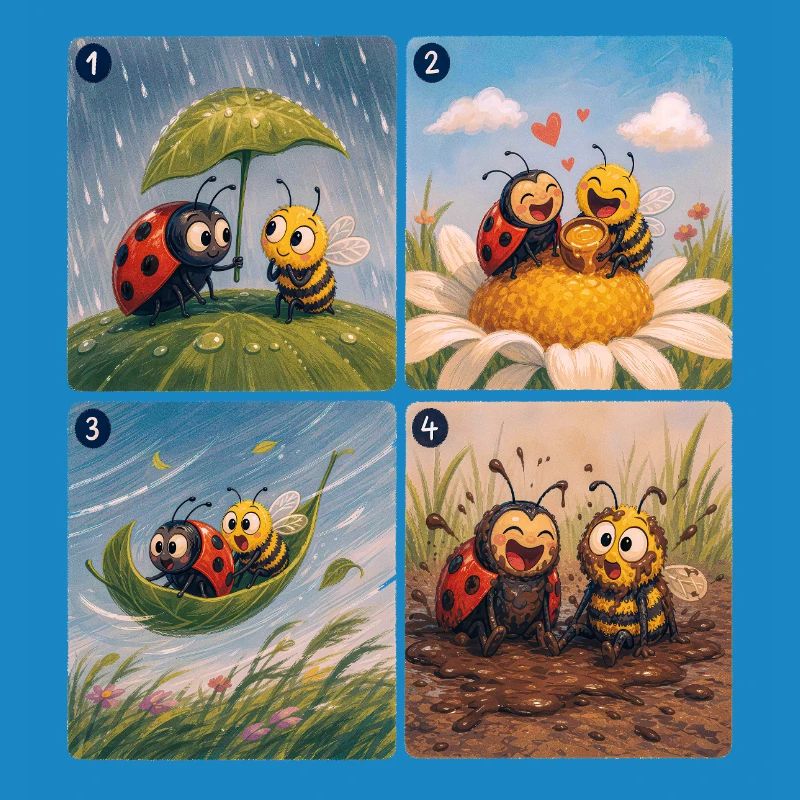 Ladybug und Bee: Eine schöne Freundschaft