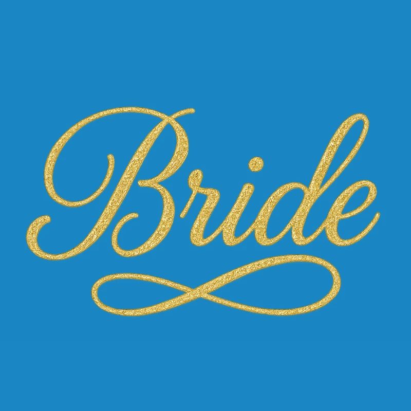 Elegant Gold Bride Script Design