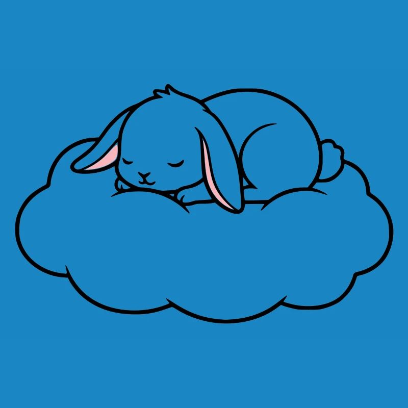 Sleeping Rabbit on Cloud Dream