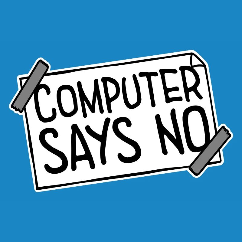 L’ordinateur dit pas de technique drôle de nerd programmeur