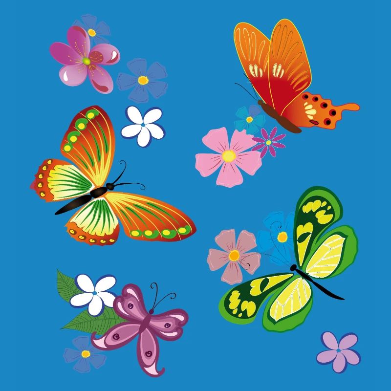 Fleurs, Fleurs, Papillon