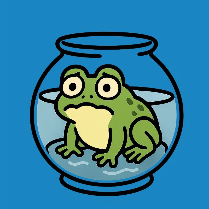 Grenouille dans un bol
