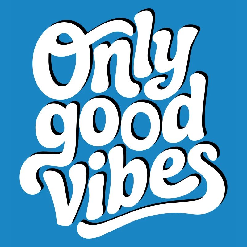Conception de lettrage à la main Positive Vibes