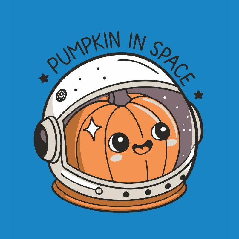Pumpkin Astronaut in Space