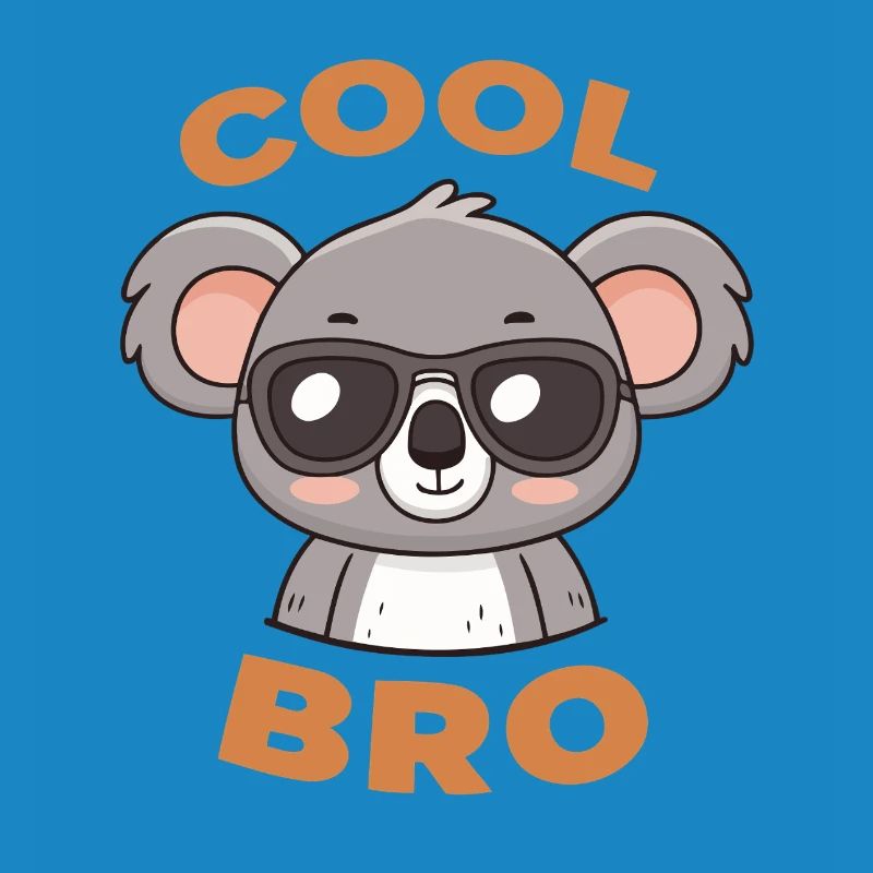 Koala Cool Bro with Goggles