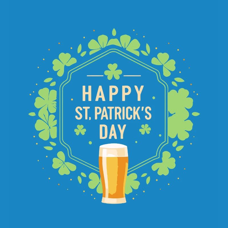Saint Patrick Bière et Trèfles