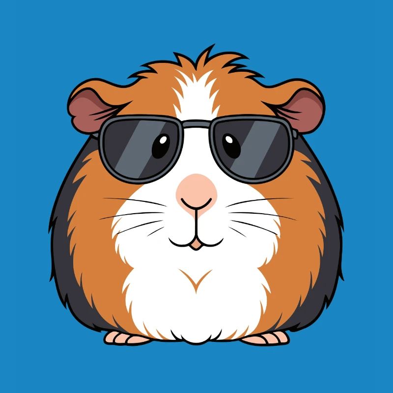 Cochon d'Inde lunettes soleil chic