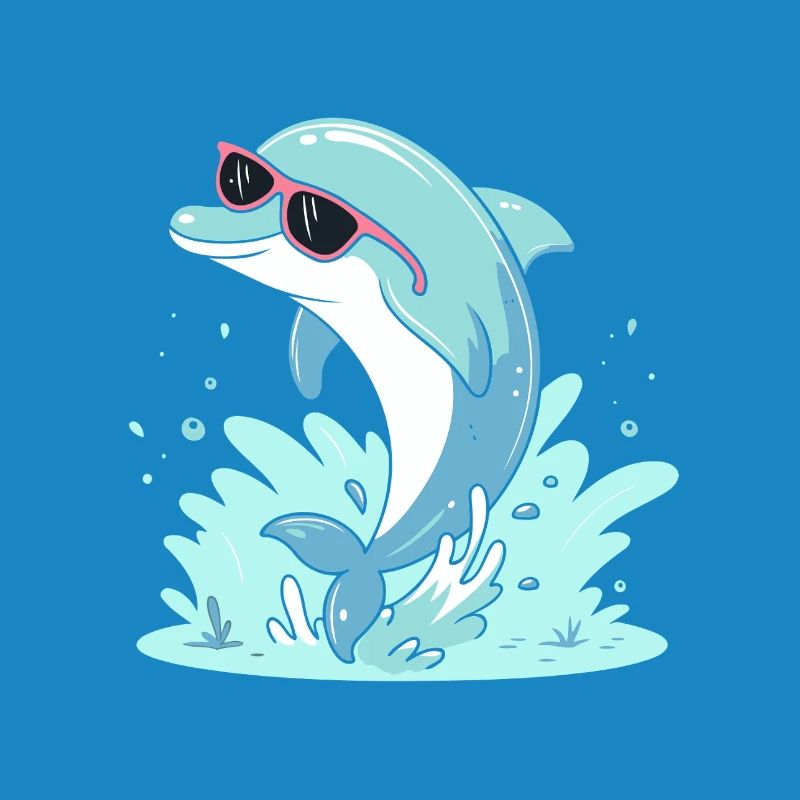 Delfin-Sommer-Pinkbrille