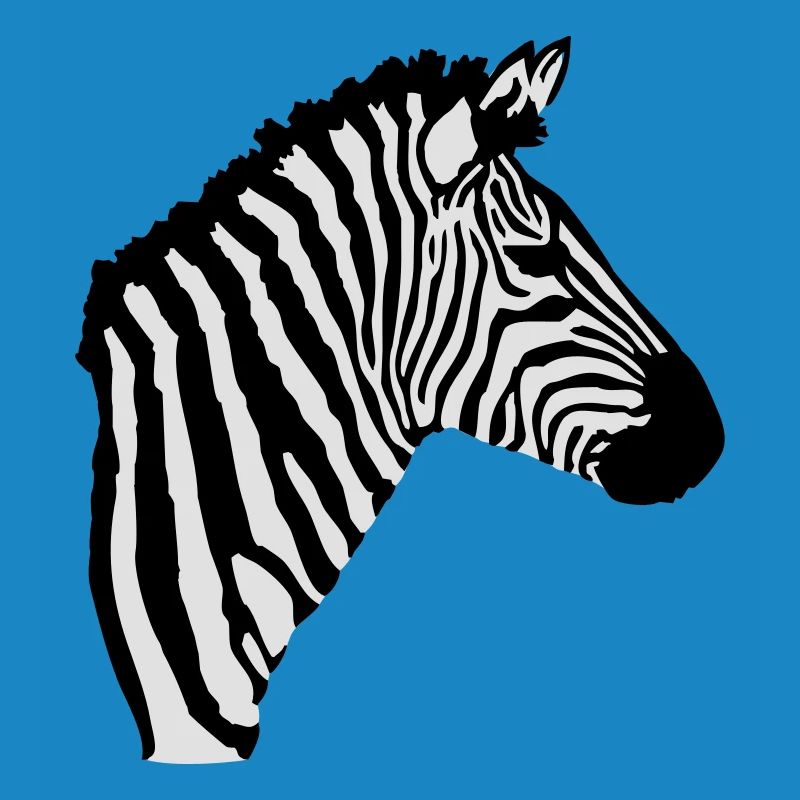 A zebra's head