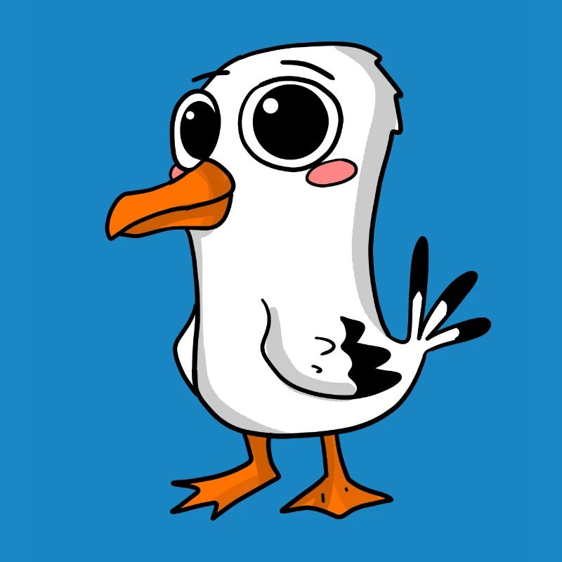 Niedliche Möwe