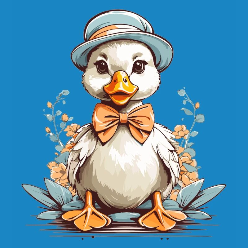 Duck with hat