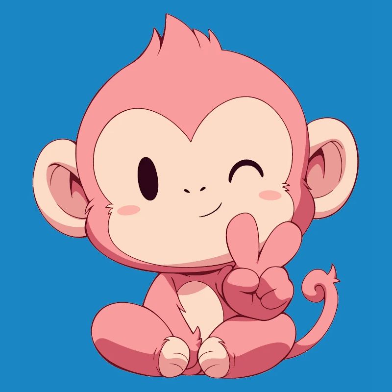 Little Pink Monkey Peace