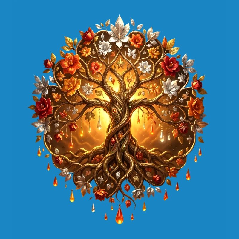 Arbre de Feu dans Mandala