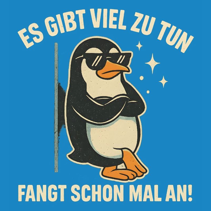 Pinguin mit Sonnenbrille Statement