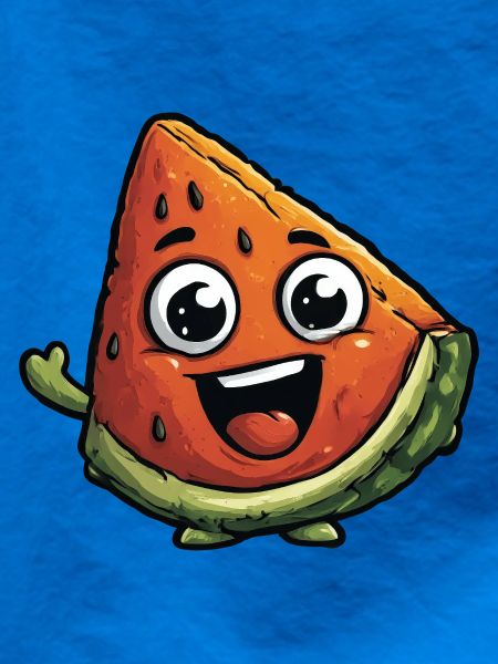 Lachende Wassermelonenscheibe