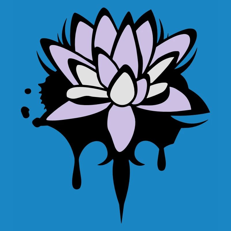 Fleur de lotus graffiti