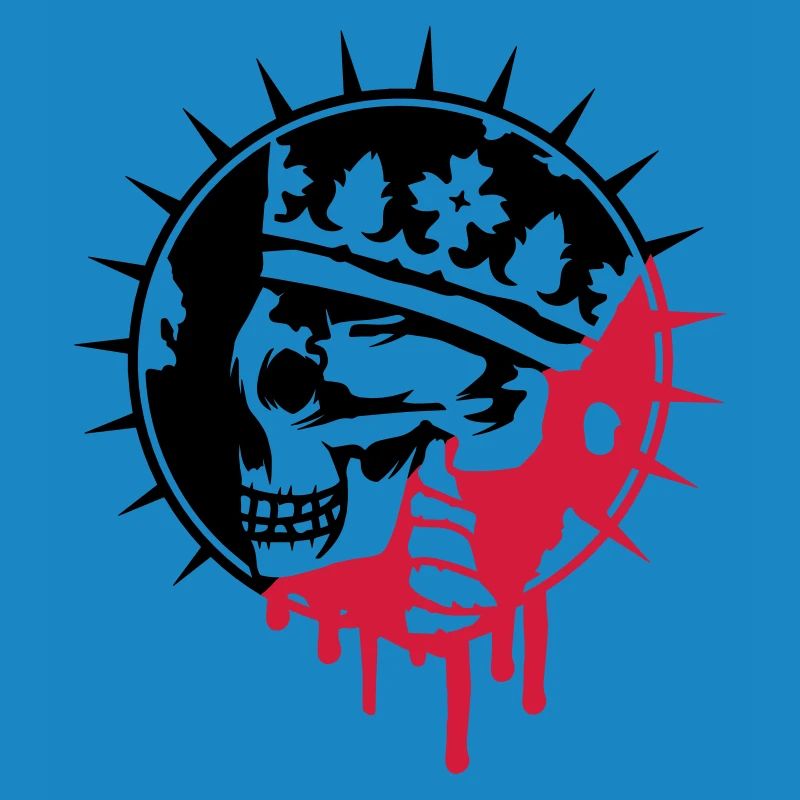 Crâne de mort avec la couronne Graffiti Patch