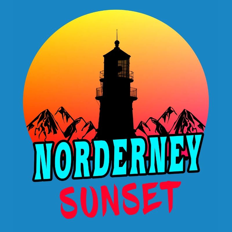 Norderney Sunset lighthouse design / gift idea
