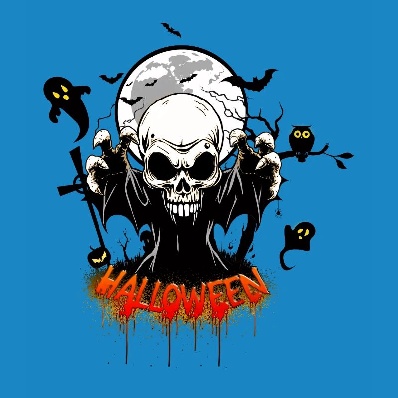 Skull with sharp teeth