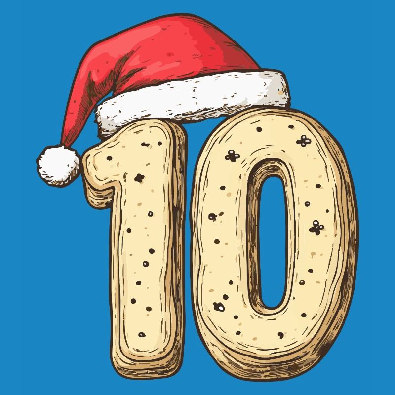 Biscuit de Noël à 10 chiffres