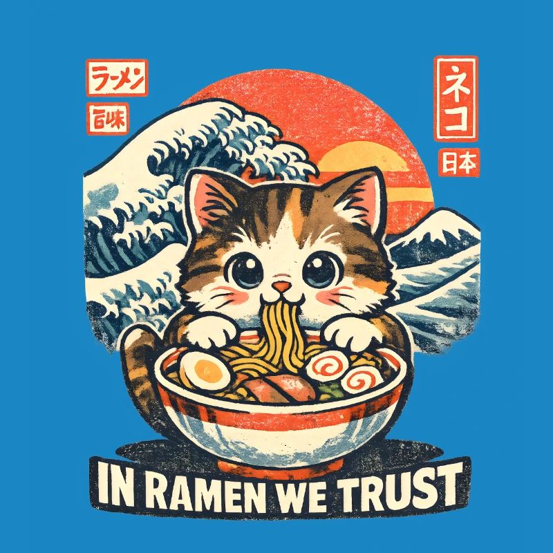 Ramen Cat In Ramen We Trust