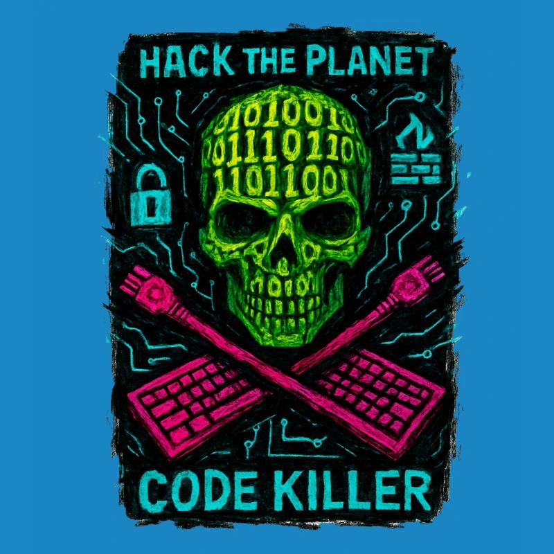 Hack the Planet Code Killer – Cybersicherheit