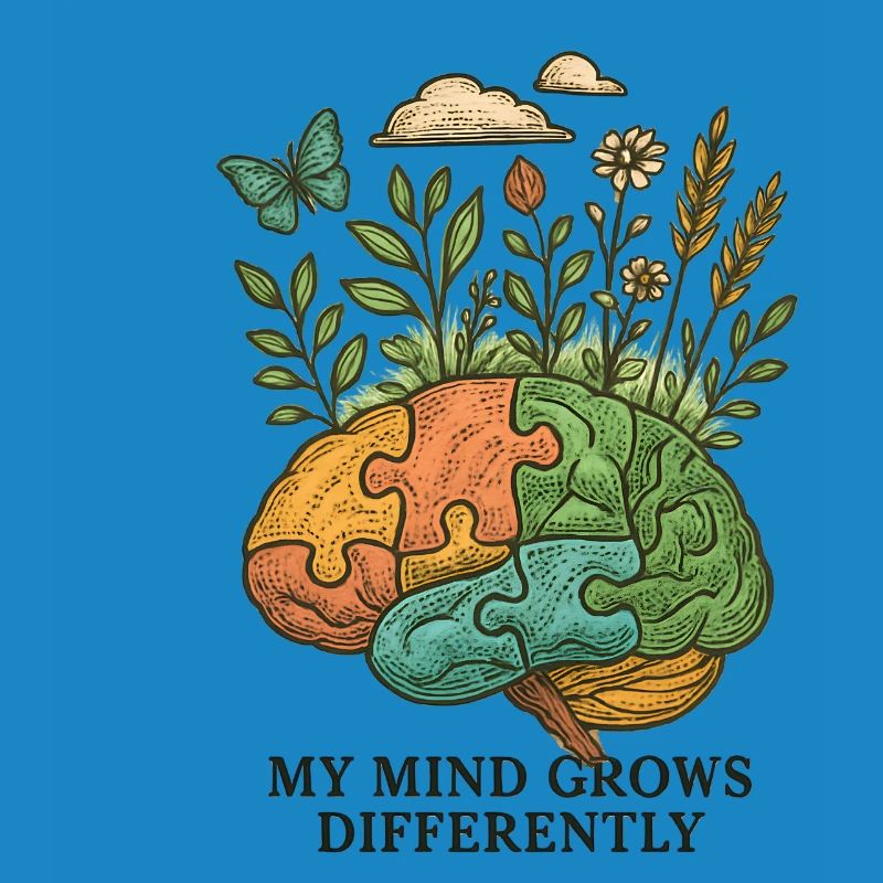 Brain grows differently