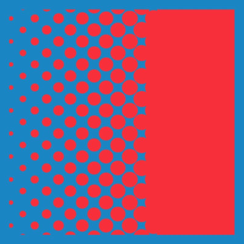 Halftone Gradient Rotes Panel