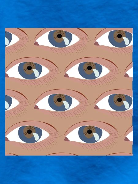 Die Augen aufgereiht