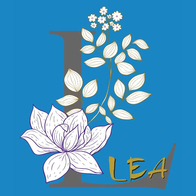 Lettre L Initiale Lea