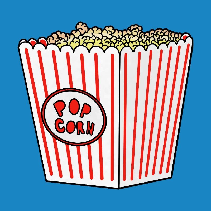 Popcorn Stripe Burst Eimer Retro