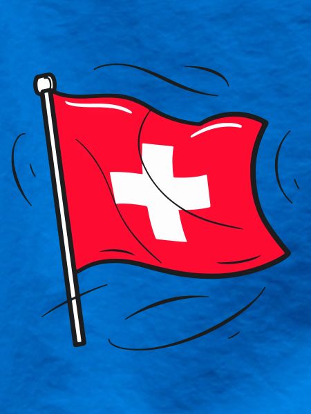 Swiss Flag Patriot Design