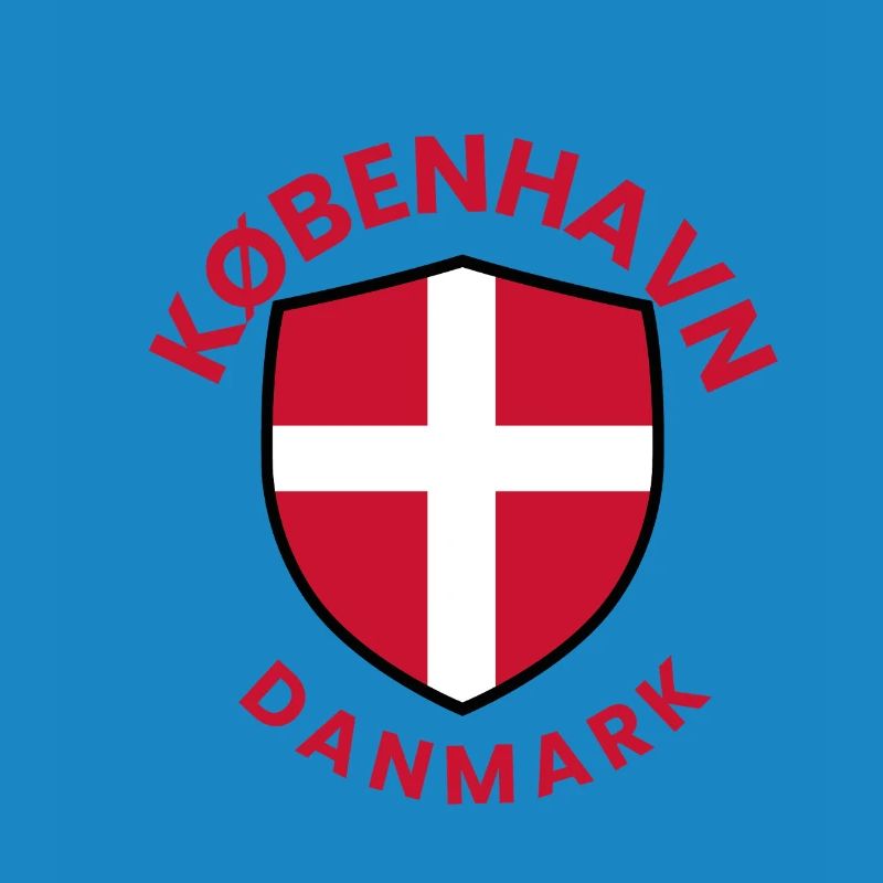 Copenhagen Shield with Danish Flag