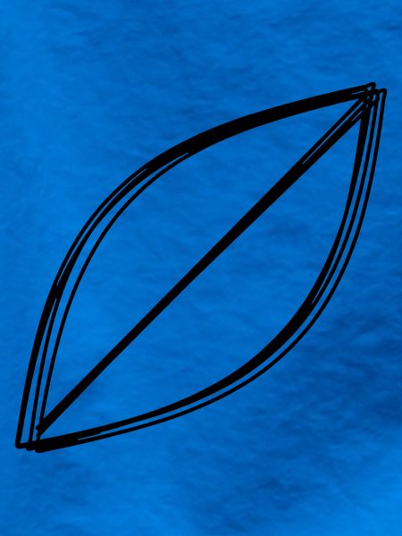Blatt handgezeichnet