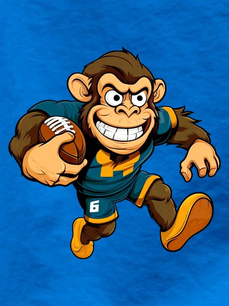Affe Rugbyspieler
