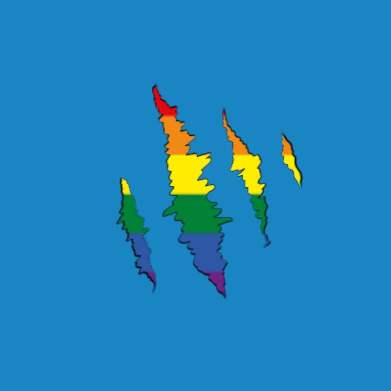 Rainbow Claw Scratch Trace