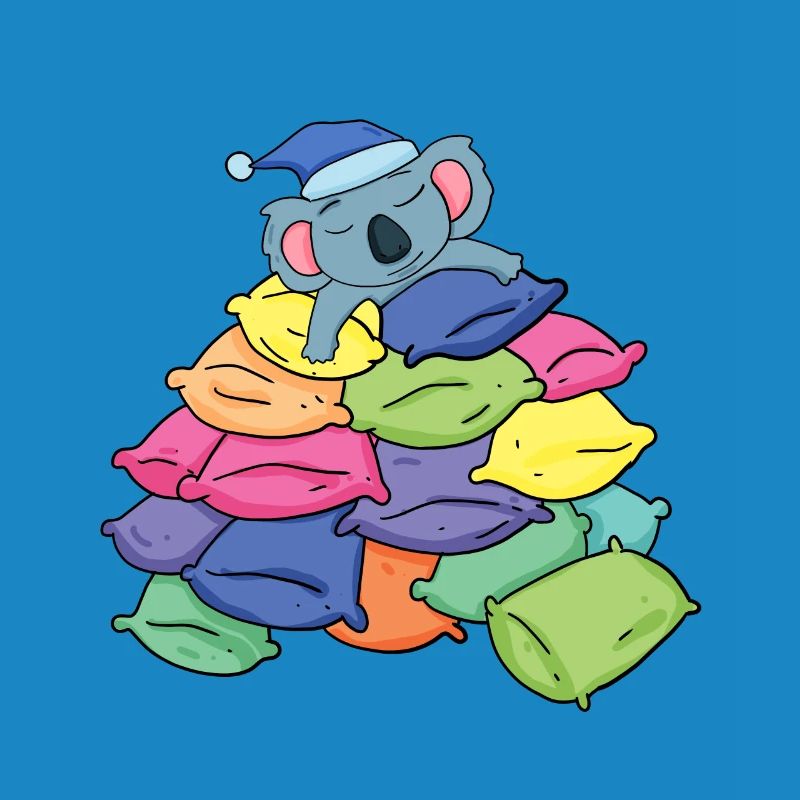 Koala and pillows
