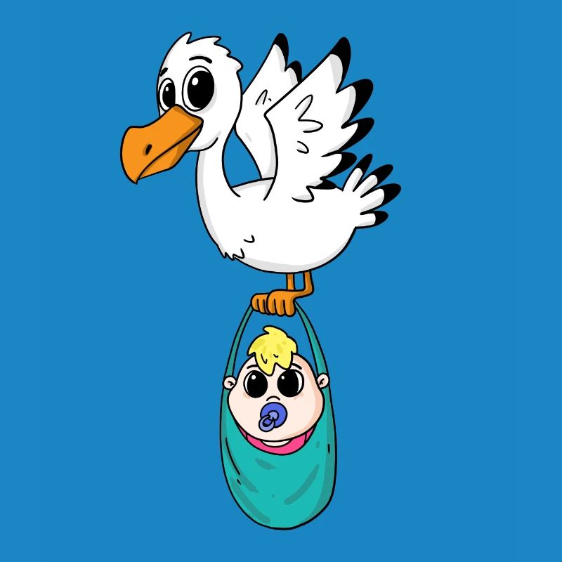 Oiseau avec grossesse de bébé