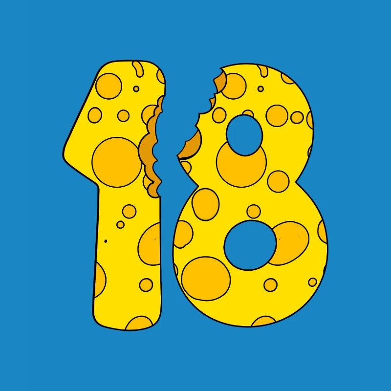 18 years old cheese - 18th birthday gift