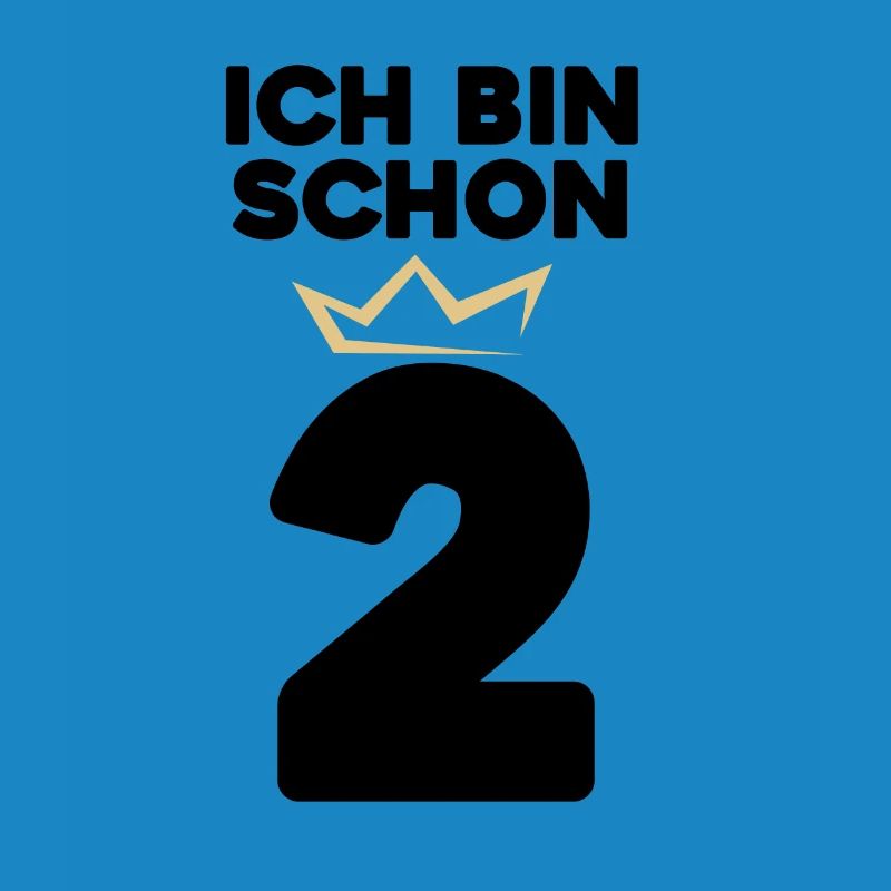 2 Geburtstag - 2 Jahre mit Krone